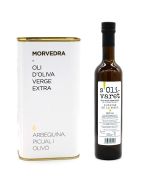 Aceite de oliva arbequina, picual y olivó virgen extra elaborado en Menorca